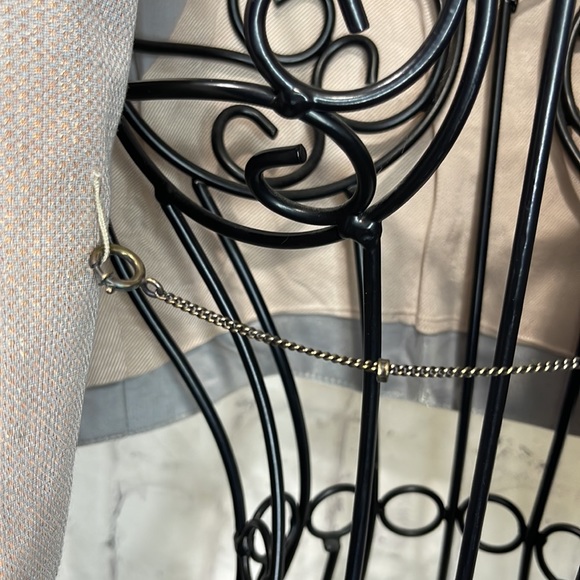 Ann Demeulemeester Waistcoat Vest Silver Shimmer Spring Ring Clasp Chain Closure - Picture 4 of 10